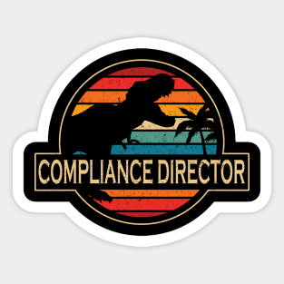 Compliance Director Dinosaur Sticker